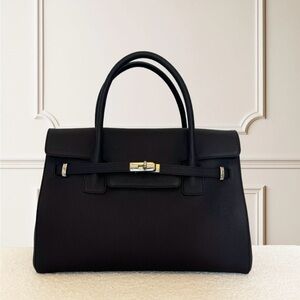 Sabatier 1947 BELLECOUR 617 LOLO NOIR Black grained leather